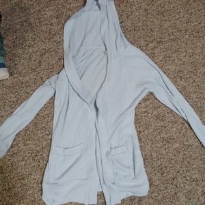 Blue thin "jacket" sweater